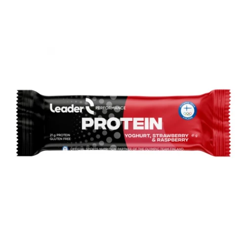 Protein Bar 61 g yoghurt, strawberry and raspberry (gluten free)