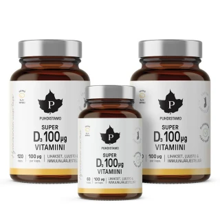 Super Vitamin D 4000IU 2 x 120 kapslí + 60 kapslí ZDARMA