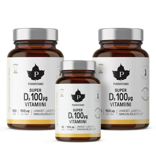 Super Vitamin D 4000IU 2 x 120 kapslí + 60 kapslí ZDARMA