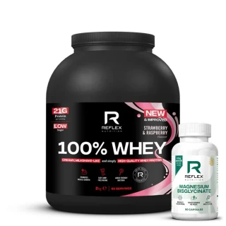 100% Whey Protein 2kg jahoda malina
