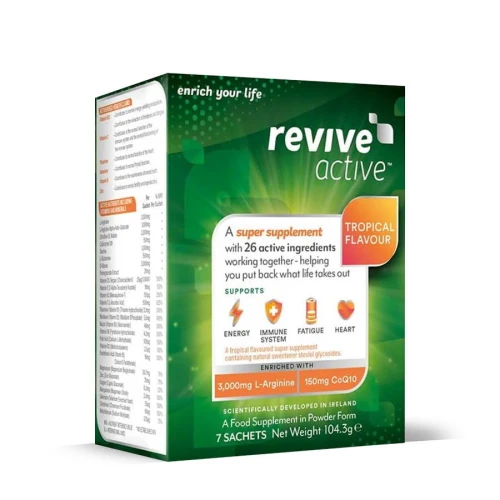 Revive Active 7 sáčků tropical (Energie, imunita, únava, srdce)