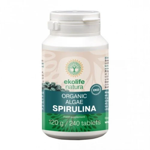 Algae Spirulina Organic 240 tablet (Bio řasa spirullina)