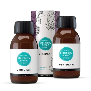 Elderberry Extract + Vitamin C 100ml Organic 1 + 1 ZDARMA