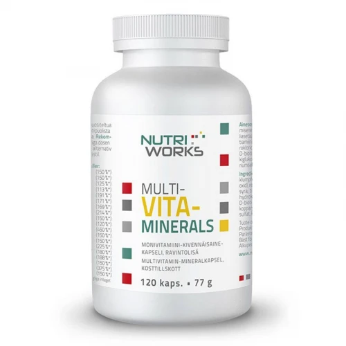 Multivitaminerals 120 kapslí (Směs vitamínů a minerálů) SK